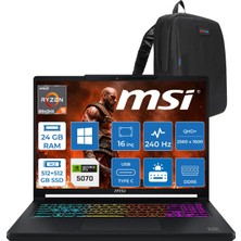 MSI Msı Crosshaır 16 Max Hx E2WGXK-043TR Intel Core Ultra 9-275HX Aı 24GB Ddr5 512GB SSD +512GB SSD 8GB/RTX5070 115W 16 Inç Qhd+ (2560 x 1600) Oled, 165hz WINDOWS11HOME Gaming Laptop ZW043TRH02+ZETTAÇANTA