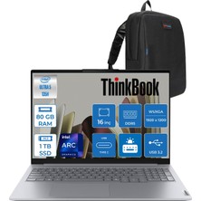 Lenovo Thinkbook 16 G8 Ial Intel Core Ultra 5 135H Aı 80GB Ddr5 1tb SSD  Intel® Arc™ Graphics 16" Wuxga (1920X1200) IPS 300NITS Freedos Bilgisayar 21SK00G8TXF28+ZETTAÇANTA