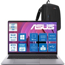 Asus Expertbook P3 G1 P3606CCA Intel® Core™ Ultra 7 255H Aı 96GB Ddr5 4tb SSD  Intel® Graphics 16.0-Inch, Wuxga (1920 x 1200) 300NITS WIN11PRO Bilgisayar U716512G1DP35+ZETTAÇANTA