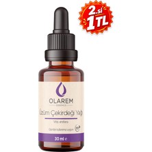 Olarem Essence Üzüm Çekirdeği Yağı (Vitis Vinifera) Soğuk Sıkım Sabit Yağ 30 ml Damlalıklı Cam Şişe