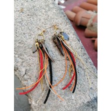 El Yapımı Tasarım Boncuk Küpe Şık Hediyelik
