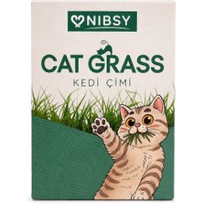Nibsy Nıbsy Plastik Kaplı 3 Yem Yedekli Kedi Çimi 5 Li Peket