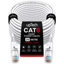 Fury Uptech Cat6 Ethernet Kablosu 20 Metre RJ45 Lan Internet Modem Router Bilgisayar Kablosu