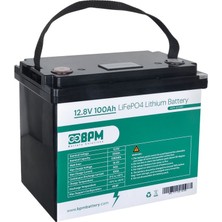 Bpm 12.8V 100AH Lifepo4 Lityum Akü