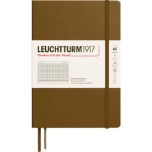Leuchtturm 1917 LEUCHTTURM1917 2025 Colors Orta Boy (A5), Sert Kapak, 251 Sayfa, Kareli Defter Spice Brown 372199