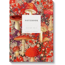 Ohh Deer Kaleido Tasarımı A5 176 Sayfa Premium Yumuşak Kapak Çizgili Defter Marble Fungi 12225
