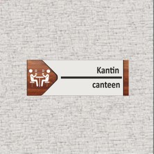 Metal Kantin Ofis Oda Kapı Isimliği Yönlendirme Tabelası Levhası Kişiselleştirilebilir
