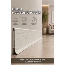 Agk Linela Pvc Süpürgelik 8 cm Auckland Meşe 2 M Yapıştırmalı Suya Dayanıklı Kalın Profil LNL404