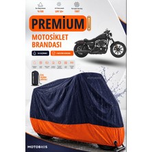 Motobros Motosiklet Brandası Sportster Iron 883 Motor Brandası Motor Örtüsü Su Geçirmez Paraşüt Kumaş Uv Korumalı Premium