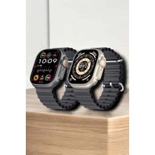 Herşey Trend 45 mm Gri Kasa Ultra Akıllı Saat Sesli Görüşme, Sağlık Takibi, Suya Dayanıklı