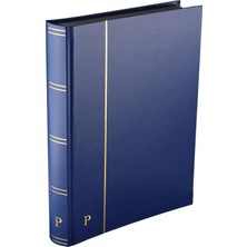 Pulko History 1970 Pul Defteri Klasik, 32 Yaprak, 64 Sayfa, A4+, Siyah Zemin, Mavi PH-273320