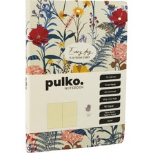 Pulko Notebook Every Day Is A Fresh Start Serisi, (14X20CM), 90GR. Ivory Kağıt, 192 Sayfa, Esnek Kapak, Düz, Morning Sand