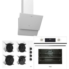 Teka Beyaz Ankastre Set  ( Hak 625 Börek Şefim Wh - Gbc 64002 Wh- Tvt 60.1 Wh )