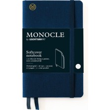 Leuchtturm 1917 LEUCHTTURM1917 x Monocle Limited Edition Defter A6,  Yumuşak Kapak, 128 Noktalı Sayfa Navy 363367