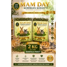 Mam Day Premium Yonca Peleti Kemirgen Yemi Tavşan, Chinchilla, Ginepig, Hamster Yemi 2 Kg.