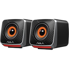 Aula A200 Rgb Işıklı Masaüstü Gaming 3.5mm Jack Bilgisayar Pc Hoparlörü