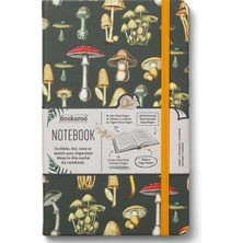 If Bookaroo A5 Notebook Journal Çizgili Defter -Botanical Mushroom