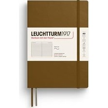 Leuchtturm 1917 LEUCHTTURM1917 2025 Colors Orta Boy (A5), Yumuşak Kapak, 123 Sayfa, Çizgili Defter Spice Brown 372212