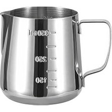 304 Çelik 350 ml Kahve Süt Köpürtme Potu Sütlük Pitcher CIN502
