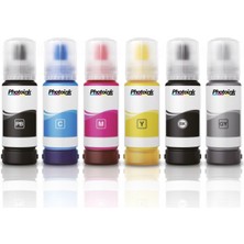 Photoink L Serisi Muadil Mürekkepleri, Epson 103 Ecotank 4 Renk Set Mürekkep L6290 L6270 L6260 L4266 L4260 L6