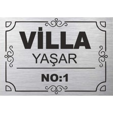 Apartman Site Isimliği Kapı Tabelası Villa Isimliği Apart Isimliği Büyük Boy A3 Ebatında 30X42 Cm.