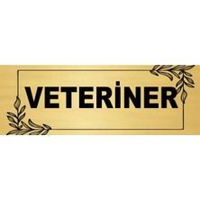 Veteriner Yönlendirme Levhası 20X7 Cm. Metal Levha
