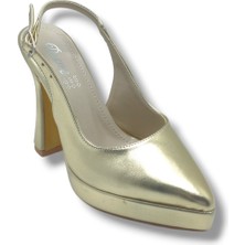 Desire Shoes Desire 8702-26 Simli Deri Platform Topuk Kadın Ayakkabı (11,5cm)