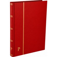 Pulko History 1970 Pul Defteri Klasik, 32 Yaprak, 64 Sayfa, A4+, Siyah Zemin, Kırmızı PH-273318