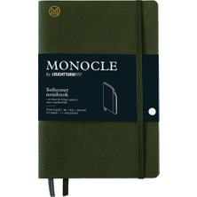 Leuchtturm 1917 LEUCHTTURM1917 x Monocle Limited Edition Defter B6,  Yumuşak Kapak, 128 Noktalı Sayfa Olive 369724