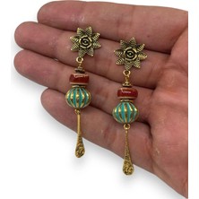 El Yapımı Tasarım Boncuk Küpe Şık Hediyelik