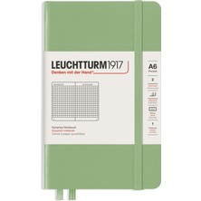 Leuchtturm 1917 LEUCHTTURM1917 NOT Defteri cep boy (A6), sert KAPAK, 187 Numaralandırılmış sayfa, KARELI, SAGE 363942