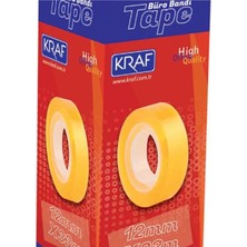 Kraf Bant 12X33 Selo Bant Para Bandı - 4 Adet