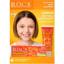 R.o.c.s. R.o.c.s Junior Çocuklar Için Bitkisel Içerikli Diş Macunu 6-12 Yaş Meyveli Gökkuşa�