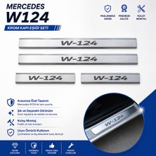 A&G Tuning Mercedes W124 Krom Kapı Eşiği Takımı 1984-1995 Paslanmaz Çelik