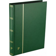 Pulko History 1970 Pul Defteri Klasik, 32 Yaprak, 64 Sayfa, A4+, Siyah Zemin, Yeşil PH-273319