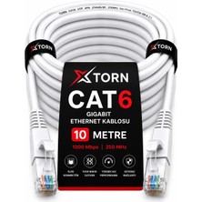 Fury Torn Cat6 Ethernet Kablosu 10 Metre RJ45 Lan Internet Modem Router Bilgisayar Kablosu
