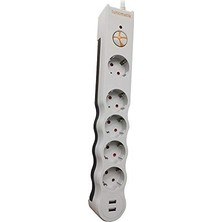 Tuncmatik Tunçmatik Powersurge 5+ USB Girişli Akım Korumalı Priz TSK5015