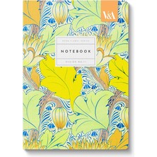 Ohh Deer V&a Tasarımı A5 176 Sayfa Premium Yumuşak Kapak Çizgili Defter Neon Floral Arts & Crafts 12539