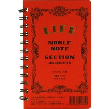 Life Noble Japon Dolma Kalem Uyumlu Mini Telli Defter A7 Kareli N70