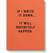 Ohh Deer Tasarımı A5 128 Sayfa Yumuşak Kapak Çizgili Defter Definitely Happen 10419