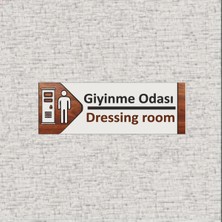 Metal Giyinme Odası Ofis Oda Kapı Isimliği Yönlendirme Tabelası Levhası Kişiselleştirilebilir