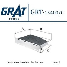 Polen Filtresi Karbonlu Grat 15400C/BX Golf Jetta Passat Oem 1K1819653B