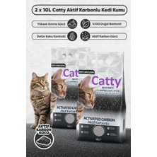 Catty Aktif Karbonlu Bentonit Kedi Kumu 10 Lt x 2 Adet