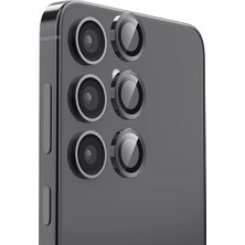 Drop Tedarik Samsung Galaxy S25 Plus Raze Metal Kamera Lens - Siyah