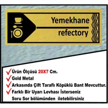 Yemekhane Uyarı Levhası