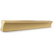 Badem10 Özen 160 mm 16 cm Düz Mat Sarı Metal Mobilya Kulpu Uzun Çekmece Dolap Kapak Mutfak Dolabı Kulbu
