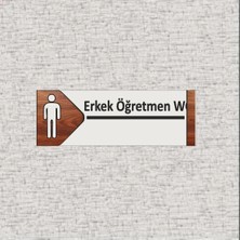 Metal Erkek Öğretmen Wc Ofis Oda Kapı Isimliği Yönlendirme Tabelası Levhası Kişiselleştirilebilir