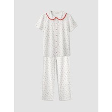 Lc Waikiki Yeni Sezon Bebe Yaka Puantiyeli Hamile Pijama Takımı