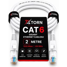 Fury Torn Cat6 Ethernet Kablosu 2 Metre RJ45 Lan Internet Modem Router Bilgisayar Kablosu