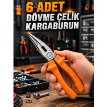 Fırsatkolik Mey Ithalat® 6 Adet Dövme Çelik Kargaburun Seti